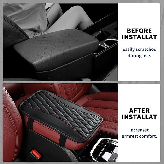Auto Center Console Pad for Mini Clubman F54(2015-2020) Accessories Car Armrest Cushion Protects Your armrest and Feels Comfortable on Your Elbows and arms