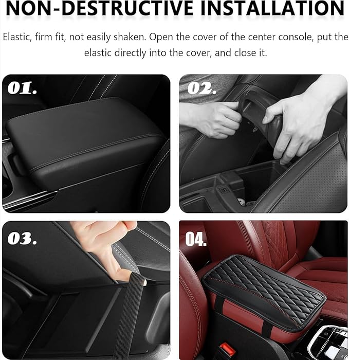Auto Center Console Pad for Toyota Prius(2012-2016) Accessories Car Armrest Cushion Protects Your armrest and Feels Comfortable on Your Elbows and arms