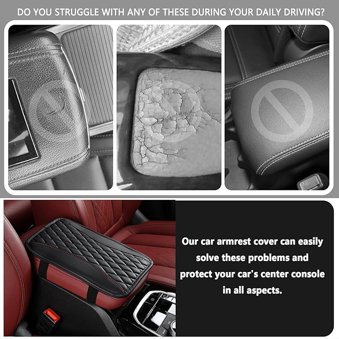 Auto Center Console Pad for Mini Clubman F54(2015-2020) Accessories Car Armrest Cushion Protects Your armrest and Feels Comfortable on Your Elbows and arms