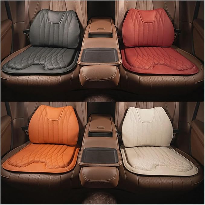 KAnduo M Car Seat Cushion for BMW All Model I3 I4 I8 X1 X2 X3 X4 X5 X5M X6 X7 Z4 Car Lumbar Support Pillow Auto Seat Waist Back Cushion Y (Color : Brown A)
