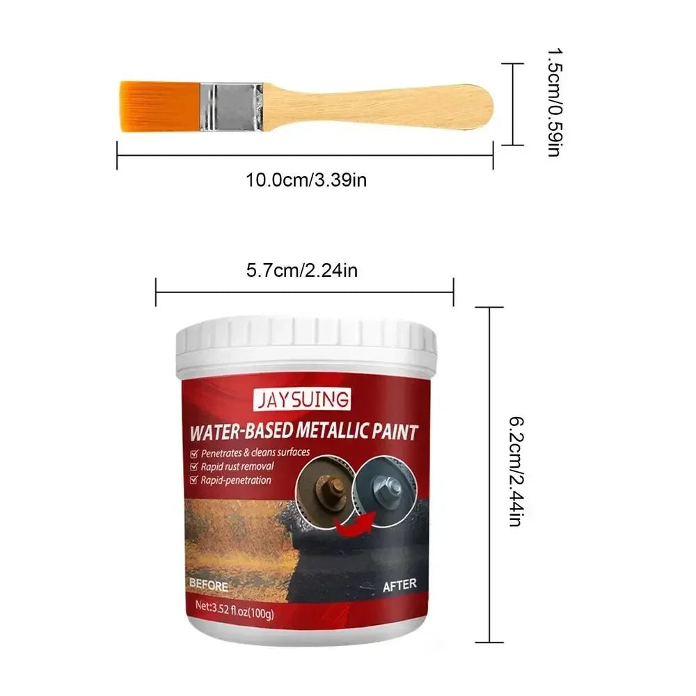 Metal Rust Remover & Converter Paint – Water-Based Anti-Rust Coating (100g / 300g)