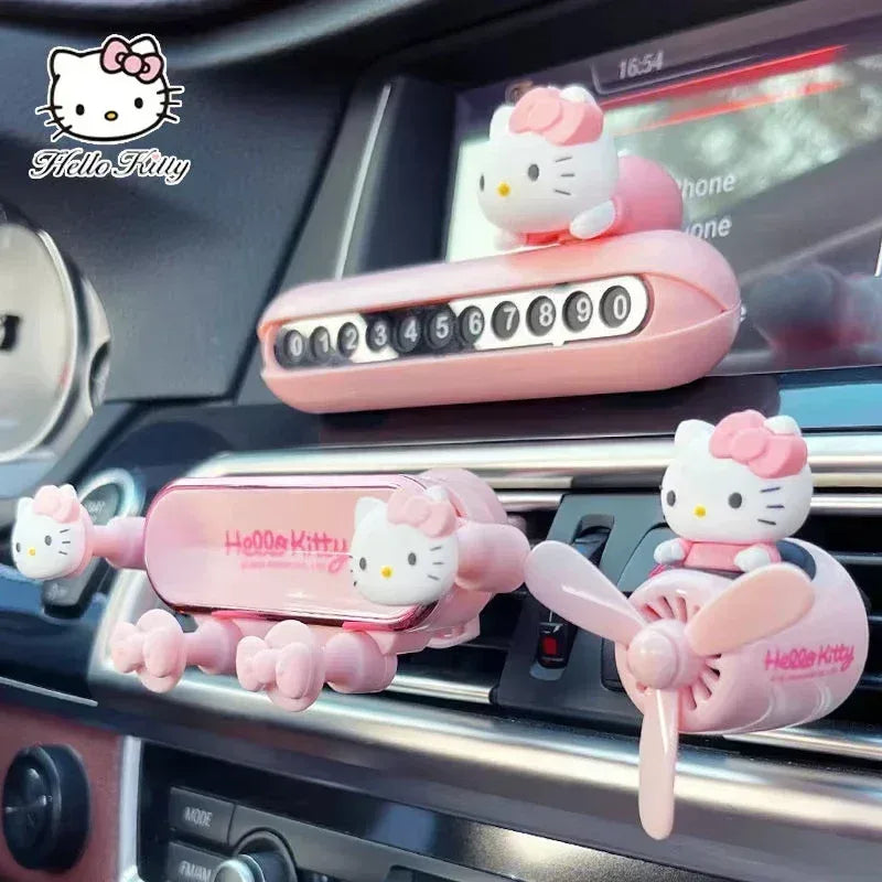 Hello Kitty Car Air Freshener & Phone Holder