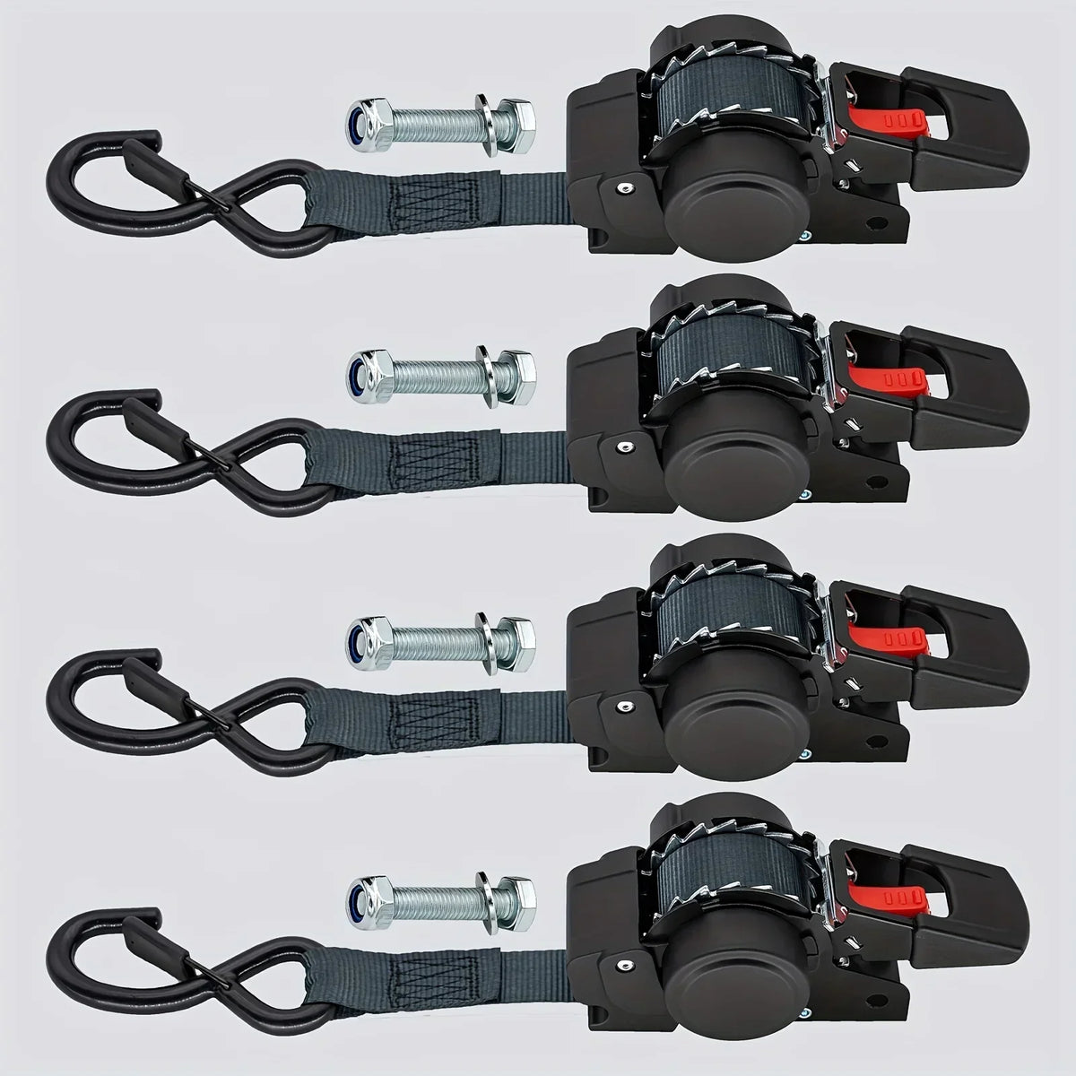 Automatic Retractable Ratchet Tie-Down Strap – Self-Tensioning Cargo & Luggage Securing Belt