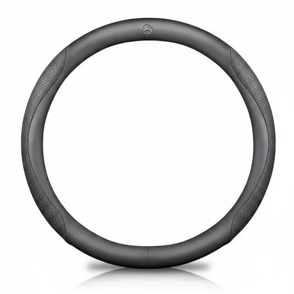 Mercedes Carbon Fiber Leather Steering Wheel Cover