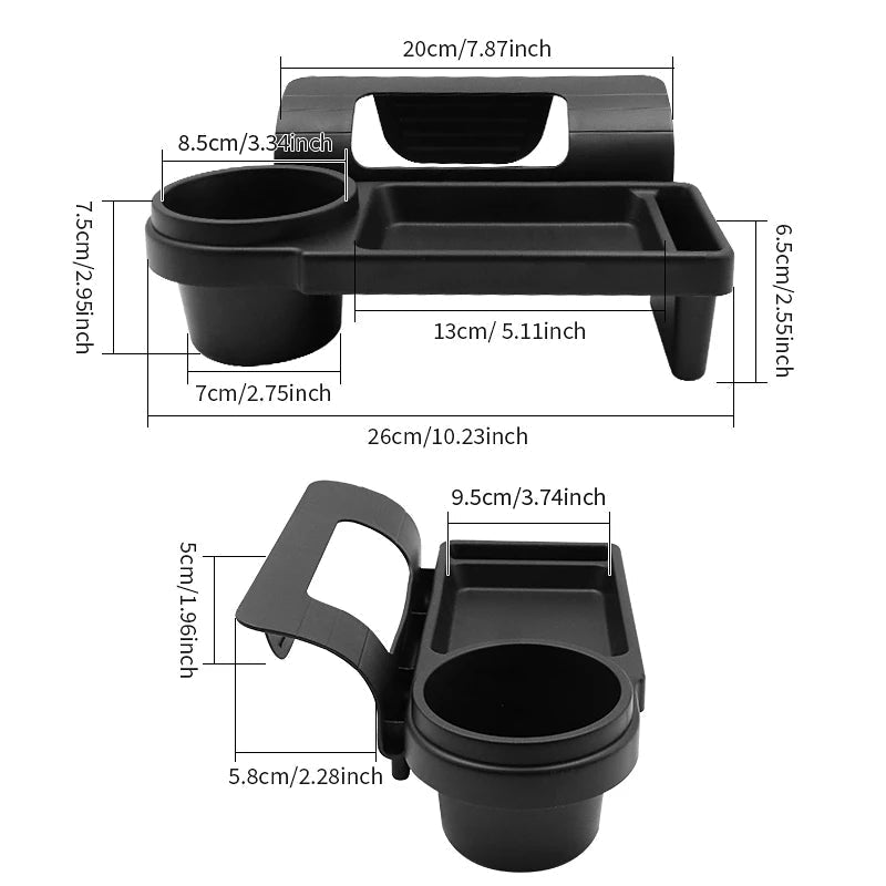 Car Door Pocket Organizer – Cup Holder, Phone & Drink Slot Rack