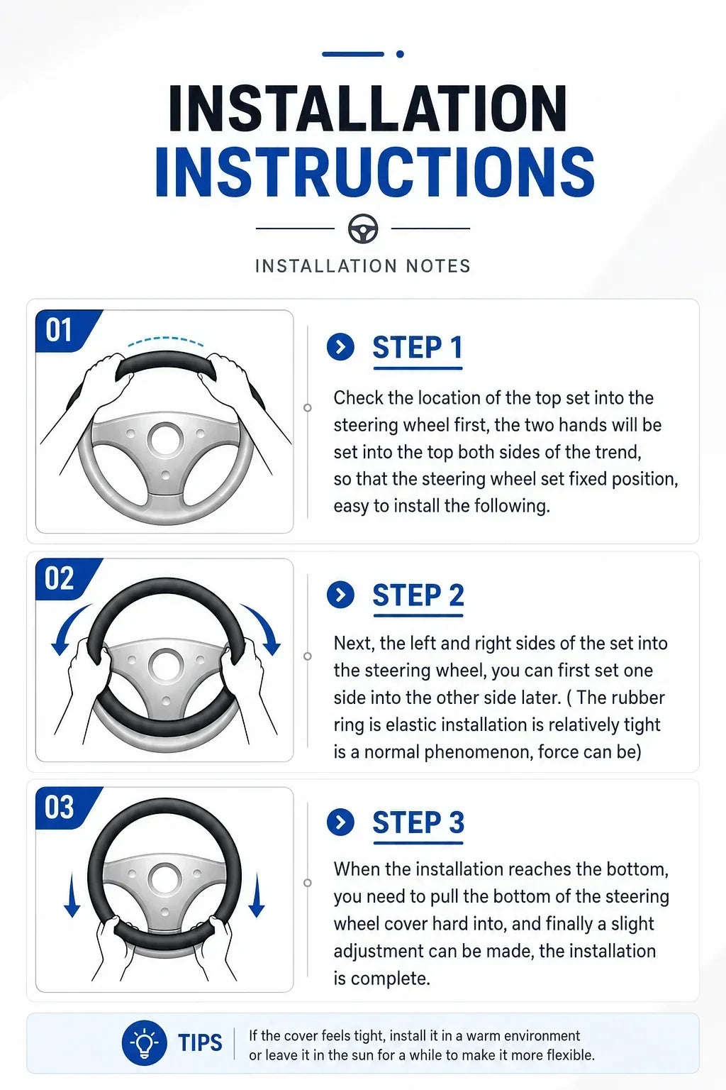 Haval Suede Leather Steering Wheel Cover