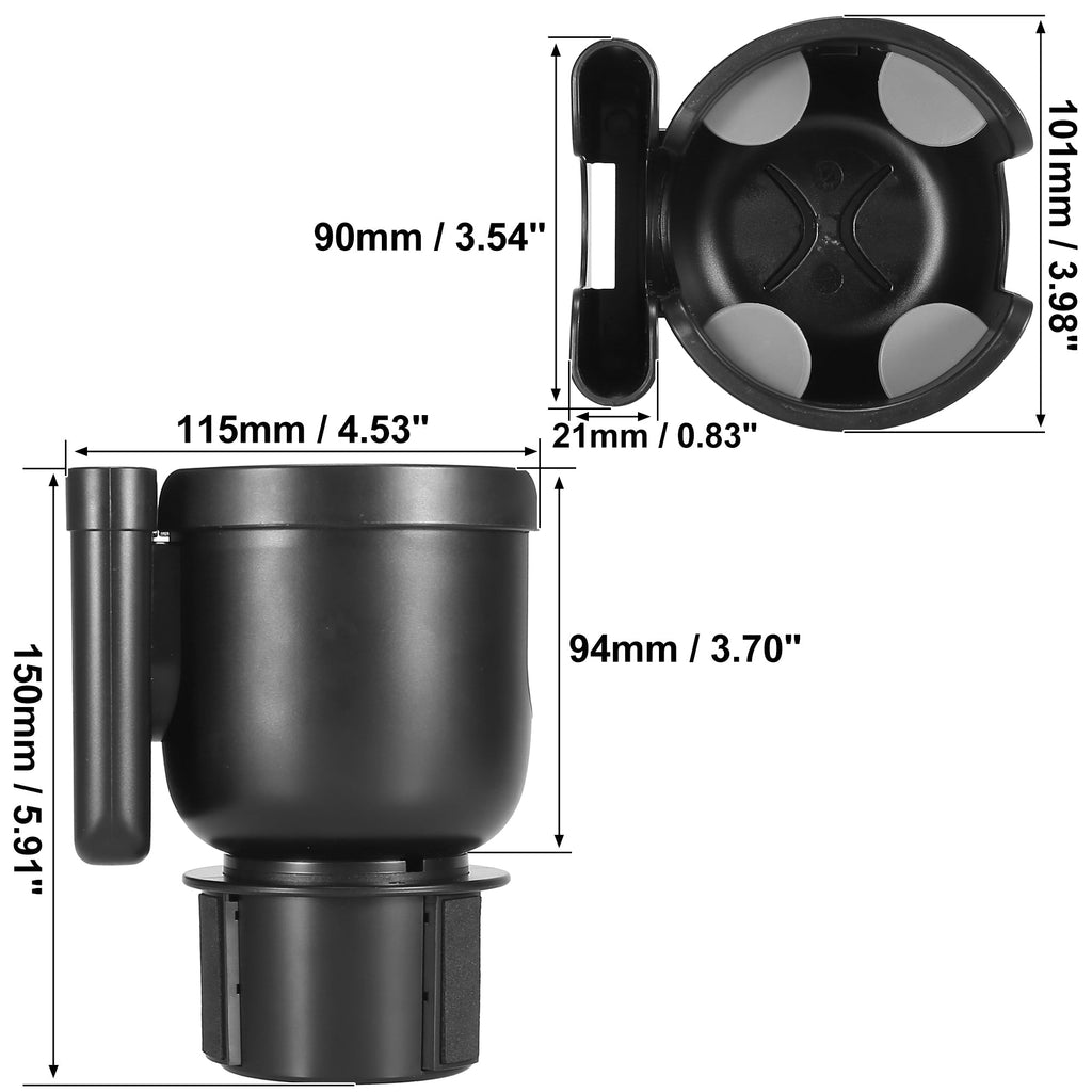 Car Cup Holder Expander 2 in 1  Mount Universal Bottle Cup Holder Organizer